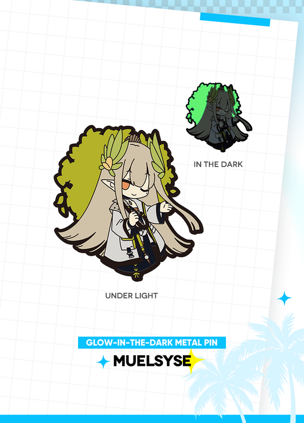 Arknights | Glow-in-the-dark Metal Pin | 4th Anniv