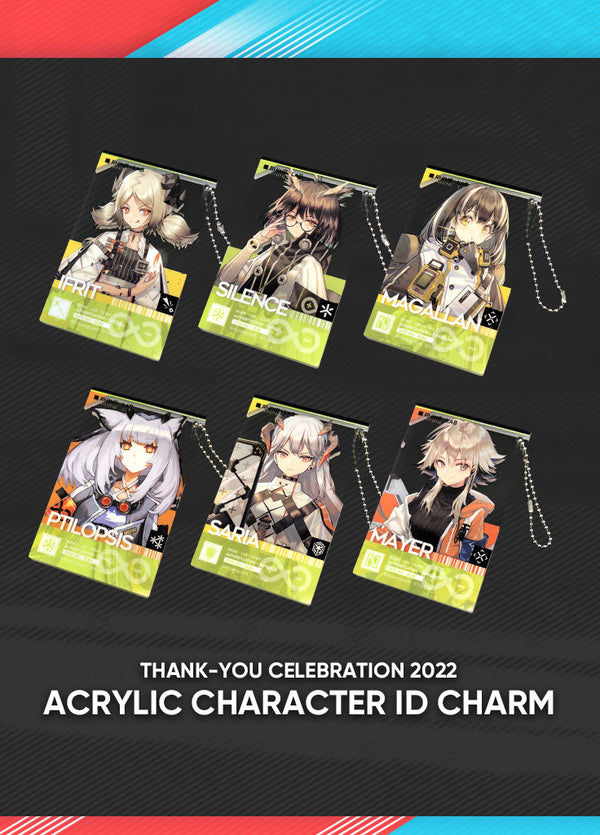 Arknights | Acrylic Character ID Charm | Thank-You Celebration 2022