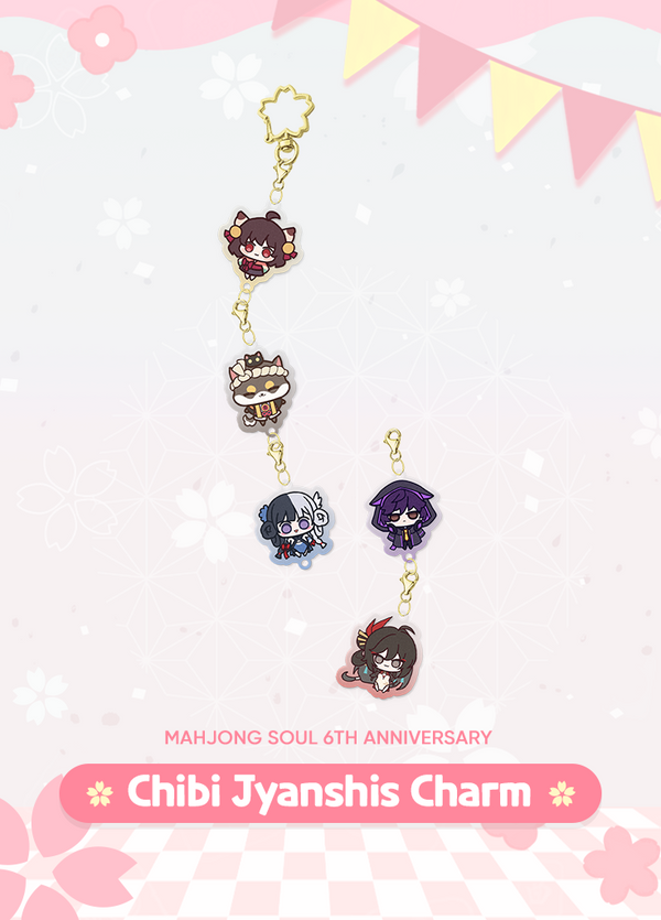 Mahjong Soul | Chibi Jyanshis Charm | 6th Anniv
