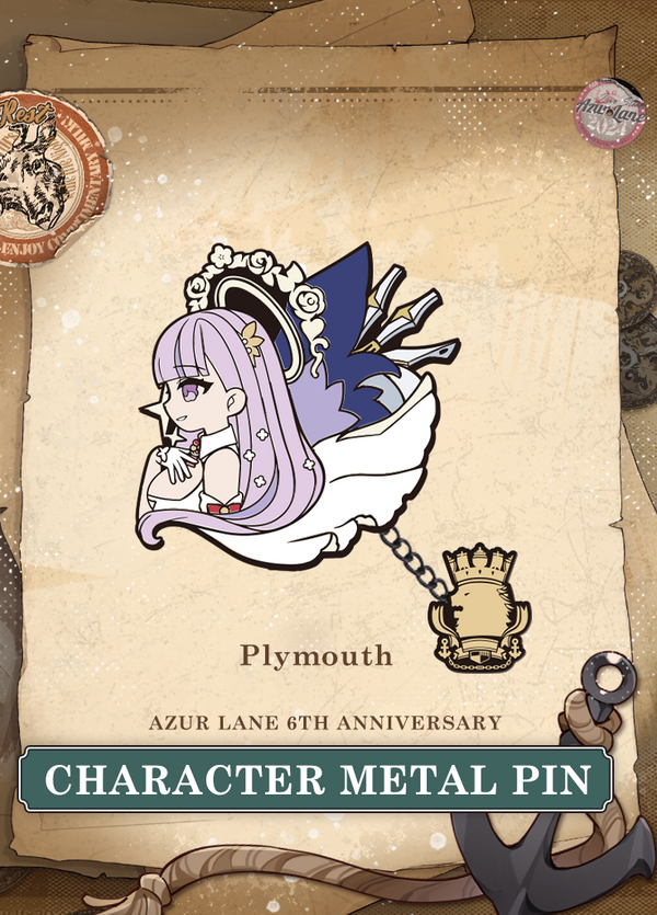 Azur Lane | Character Metal Pin | 6th Anniv