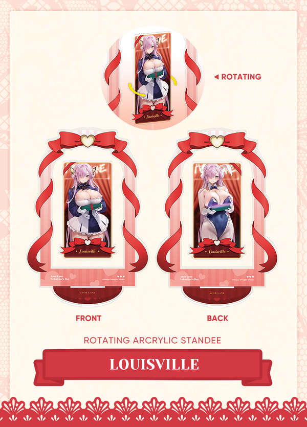 Azur Lane | Rotating Acrylic Standee | Valentine's Day 2024