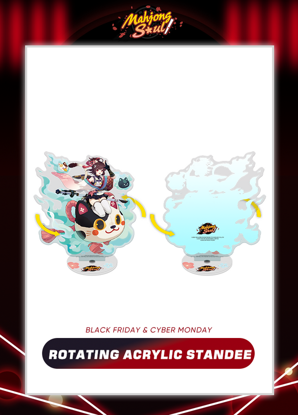 Mahjong Soul | Rotating Acrylic Standee | Black Friday 2024