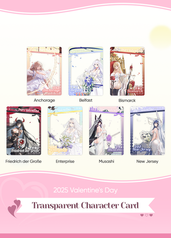 Azur Lane | Transparent Character Card | Valentine's Day 2025