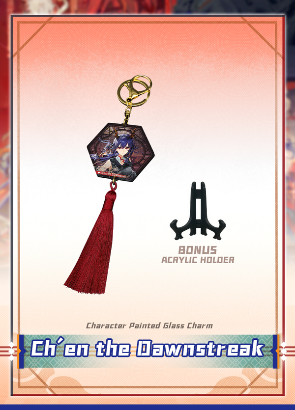 Arknights | Character Painted Glass Charm | 6.5th Anniv
