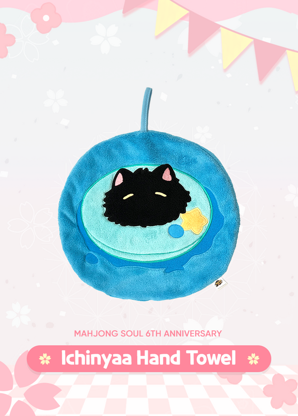 Mahjong Soul | Ichinyaa Hand Towel | 6th Anniv