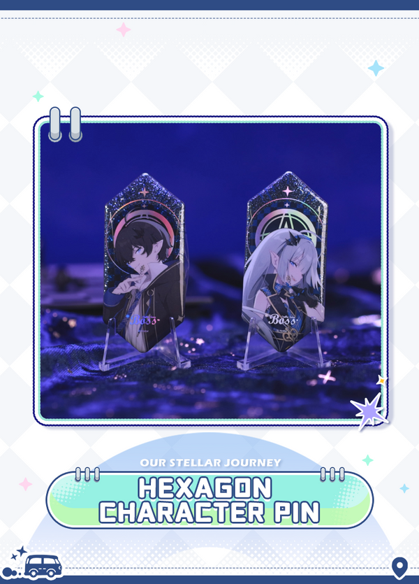 Stella Sora | Hexagon Character Pin | Our Stellar Journey