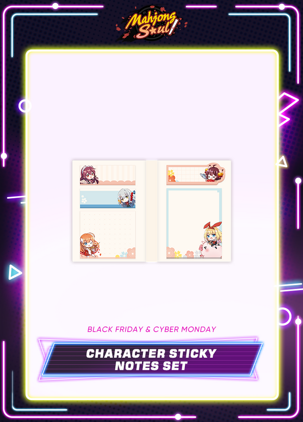 Mahjong Soul | Character Sticky Notes Set | Black Friday 2025