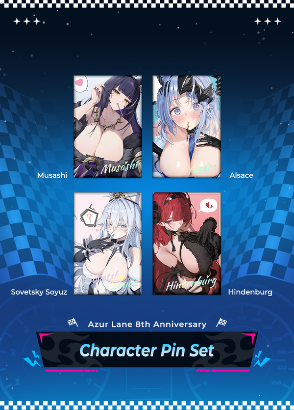 Azur Lane | Character Pin Set | 8th Anniv