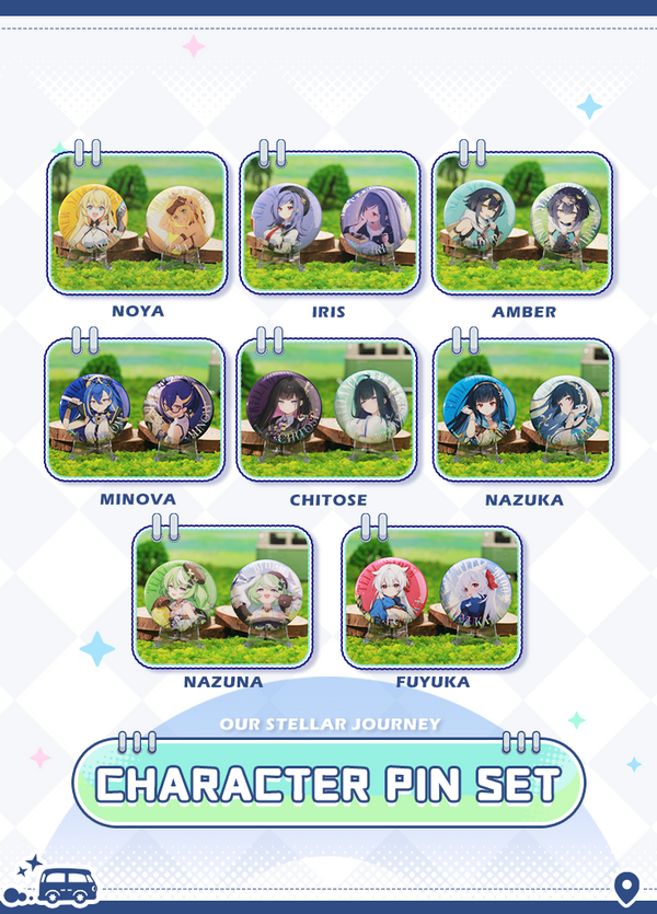 Stella Sora | Character Pin Set | Our Stellar Journey