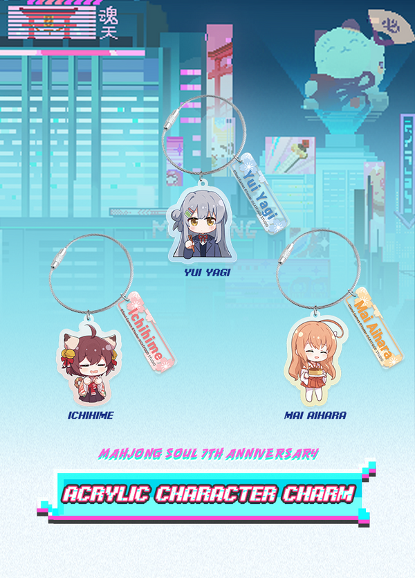 Mahjong Soul | Acrylic Character Charm | 7th Anniv