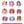 Mahjong Soul | Character Rubber Key Charm | Christmas