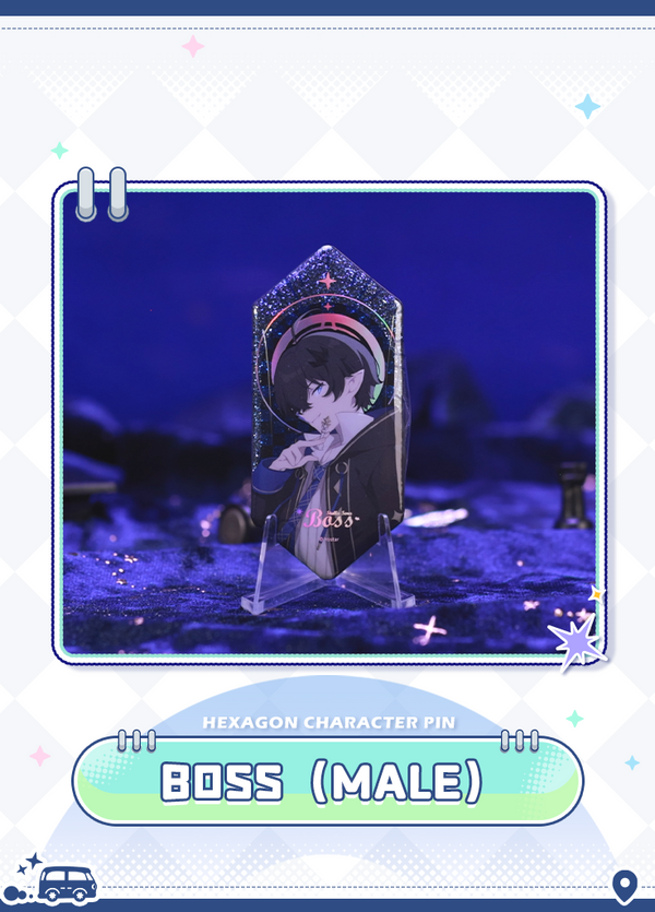 Stella Sora | Hexagon Character Pin | Our Stellar Journey