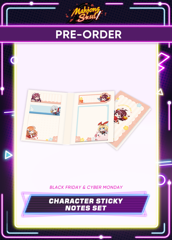 Mahjong Soul | Character Sticky Notes Set | Black Friday 2025